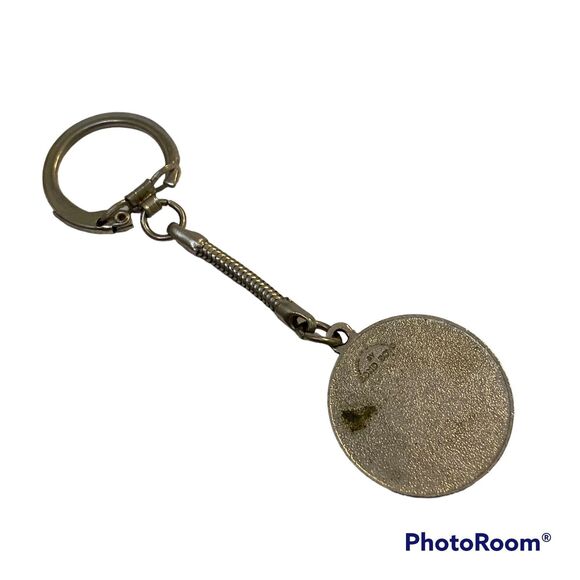 Canada Cloisonné Enamel Keychain Maple Leaf Charm Souvenir Collector Silver Tone - Picture 5 of 7